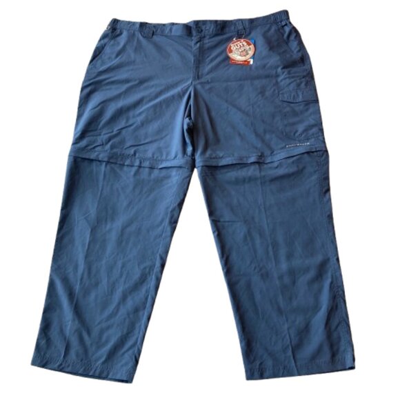 Columbia PFG Blood & Guts III Convertible Pants Men's 48x30 Blue Omni Shield NWT - Picture 1 of 13